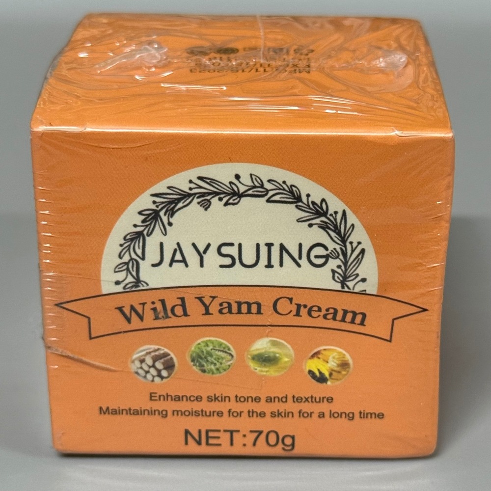 Jaysuing Wild Yam Cream Enhance Skin Tone &‎ Texture Moisturizing 70g